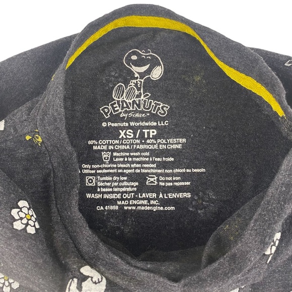 Peanuts Snoopy Women's TShirt with Tie Detail Size XS - Picture 5 of 8